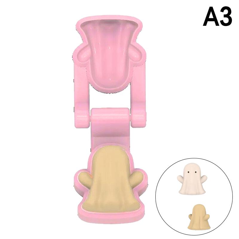 

Halloween Ghost Pumpkin 3D Cake Pop Molds Cake Cutter And Pusher Non-Stick Doughnut Diy Clay Candle Making Home Parties Baking