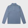 Men's Quick-Dry Breathable Long-Sleeve Fitness Shirt with Zipper Collar