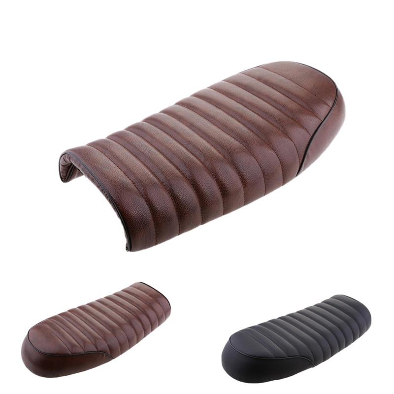 Vintage Hump Cafe Racer Seat Synthetic Leather Cushion Universal Motorcycle Chair for Honda Yamaha