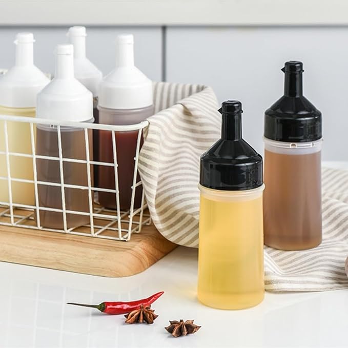 Kitchen Accessories Durable Oil Bottle For Sealed Condiment Storage Sauce Seasoning Box Sauce Bottle