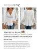 European & American Elegant V-Neck Lace Spliced Long-Sleeve Top for Women - Autumn 2025 Collection
