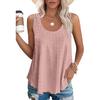 Amazon Independent Station European and American Cross-Border Trade 2025 Spring/Summer New Round Neck Loose Sleeveless T-Shirt Top In Stock