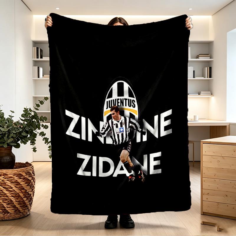 Zinedine Zidane Print Blanket - Soft & Comfortable, for Bedroom, Travel, Sofa, Home Decoration - Birthday Christmas Gift for Friend