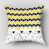 Nordic Yellow Black Abstract Geometric Line Printing Pattern Cushion Cover Home Living Room Sofa Decorative