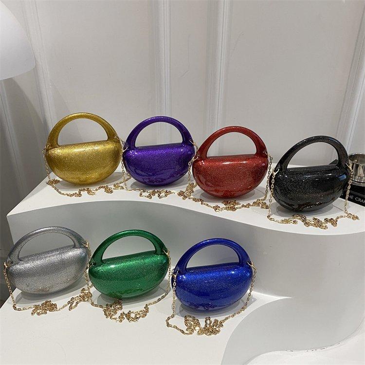 Ladies Luxury Bags Csw003 Women's Metal Flower Banquet For Chain Shoulder Bag Cute Mini Decorative Designer Lipstick Bag