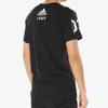 Adidas T Shirts Men's Black Crew Neck Moderate Straight Fit CV4536