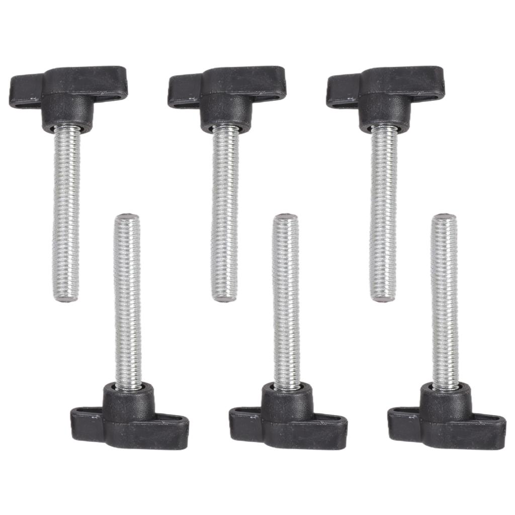 Ergonomic Hand Turned Screws No Tool Required Strong Carbon Steel Rustproof Fastening Screw 6pcs for Furniture Fixing