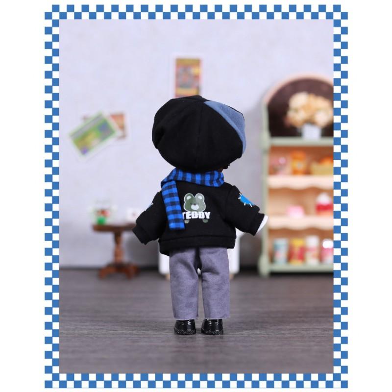 1/12 Scale BJD Doll Outfit Set Cat Bear Kawaii Style Clothes Ob11 YMY Aby 2.0 Fairy Body