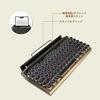Retro-Schreibmaschinen-Stil Mechanische Tastatur mit LED-Hintergrundbeleuchtung, 83 Tasten, Anti-Ghosting, Bluetooth 5.0, Blaue Schalter, Wasserdicht und Staubdicht, Kompat