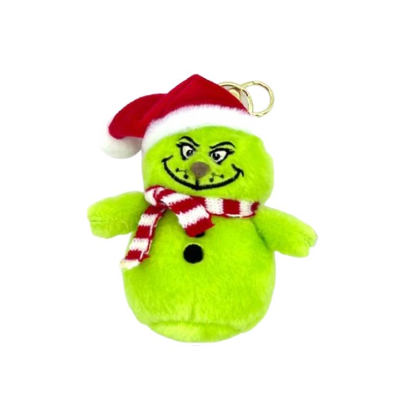 

Плюшевый Подвеска Хлопающее кольцо Игрушка Рождественское украшение Кукла Подарки Дети Snowman Pendant