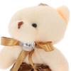 [iplusmile] 10pcs Mini Teddy Bear Plush Toys Stuffed Doll Lovers Hanging Doll Pendant Wedding Gift Box Doll Toys Wedding Decoration Party Favors Baby