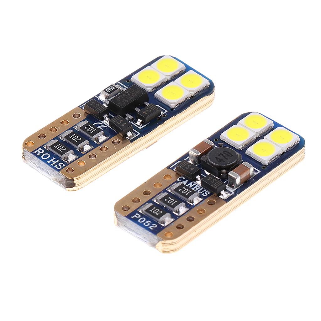 

2 штуки T10 8 LED Автомобильный клиренс Dash Внутренний свет Клин лампы Белый