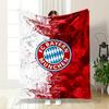 Uno sfondo testurizzato rosso e bianco con il logo dell'FC Bayern München al centro. coperta per tutte le stagioni coperta per pausa pranzo regalo