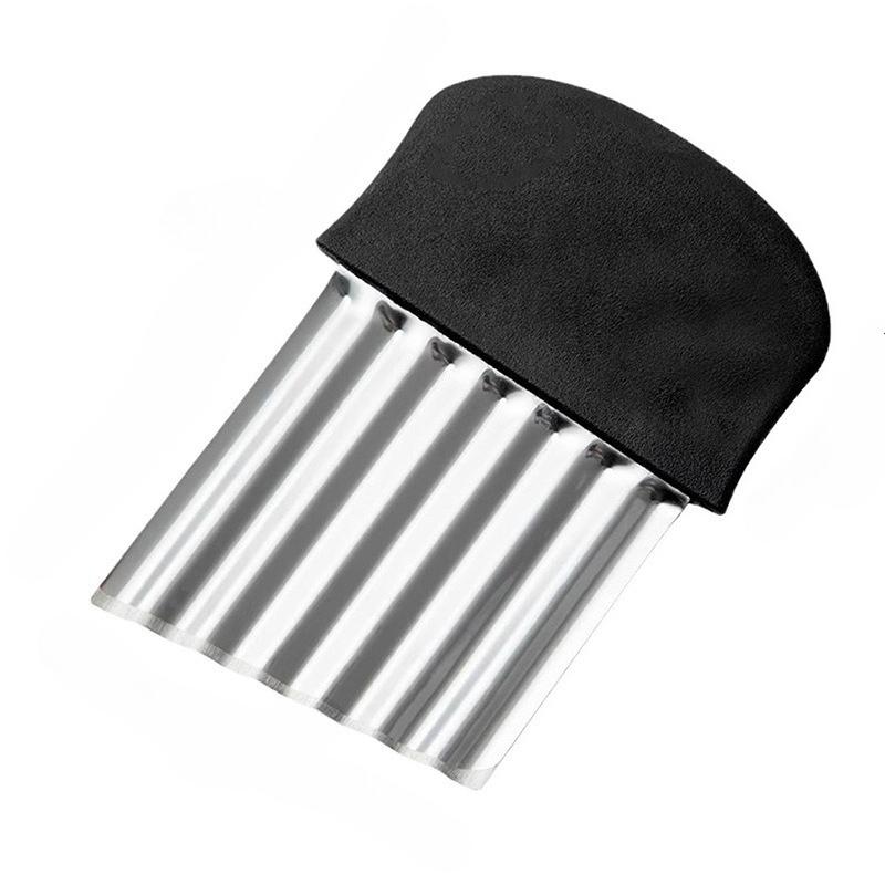 

Нержавеющая сталь нарезка для картофельных чипсов, тесто, овощи, фрукты, волнистый кухонный нож, измельчитель, прибор для приготовления картофеля фри, инструменты, гаджет