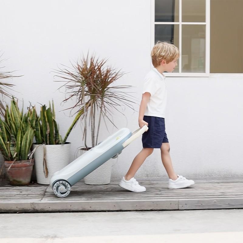 Mop Kart - Cleaning Kart for Children - 12v Battery - Adjustable Handle - 6l Chest