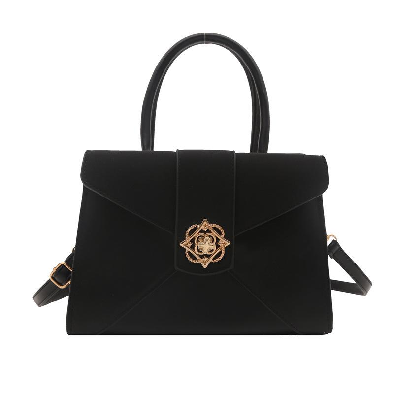 Fashion Lock Portable Small Square Bag Women's 2025 New Light Luxury Versatile Shoulder Bag Simple Messenger Bag