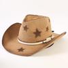 Popular European and American Western Cowboy Straw Hat Men's and Women's Fashion Shade Straw Hat Outdoor Western Cowboy Hat