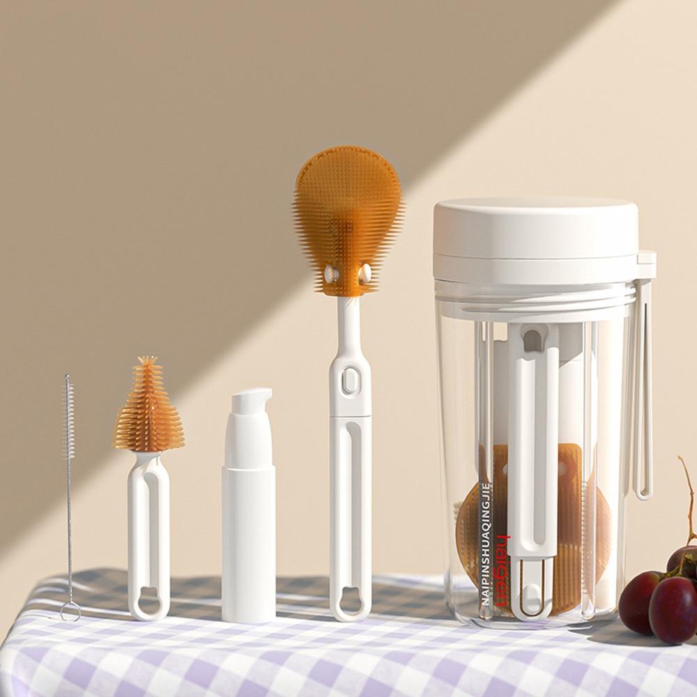 

Multiple Use Cleaning Brushes Multifunctional Washing Brush Infant Bottle Brush Set Cleaning Tools