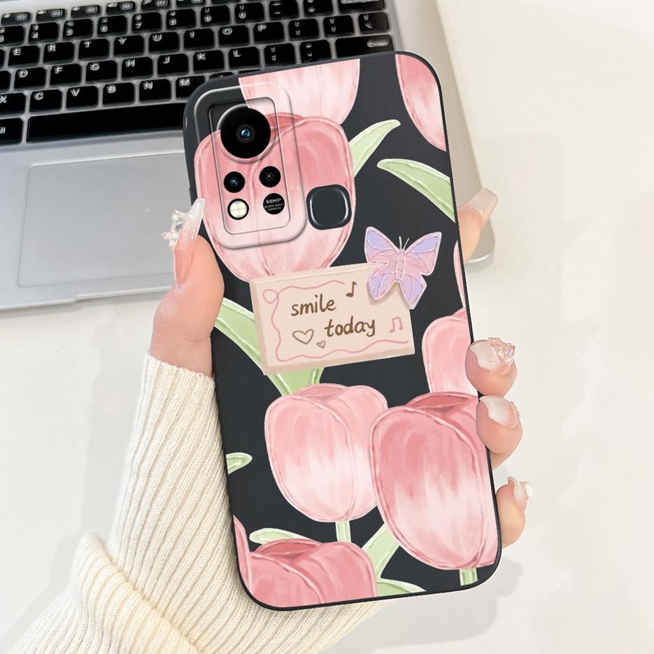 For Infinix Hot 11S Case X6812 X6812B Cute Panda Cartoon Cover Shockproof Phone Cases For Infinix Hot 11S NFC Hot11s Soft Fundas