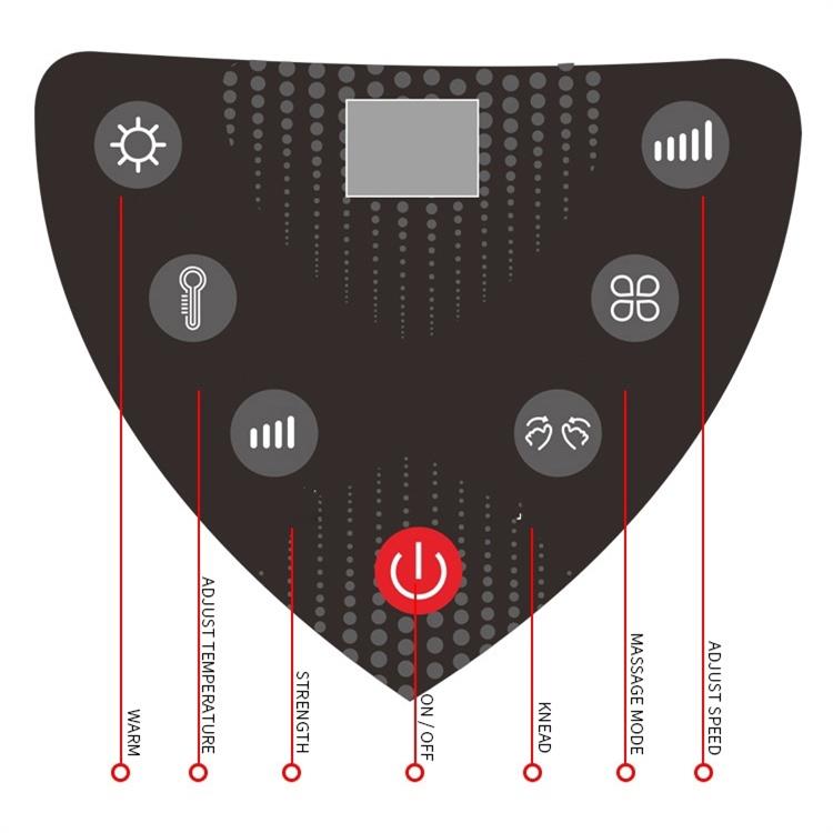 JINKAIRUI Multifunktionales elektrisches Fußmassagegerät Airbag-Knetrolle Heizung Akupressur Müdigkeitslinderung Massagegerät