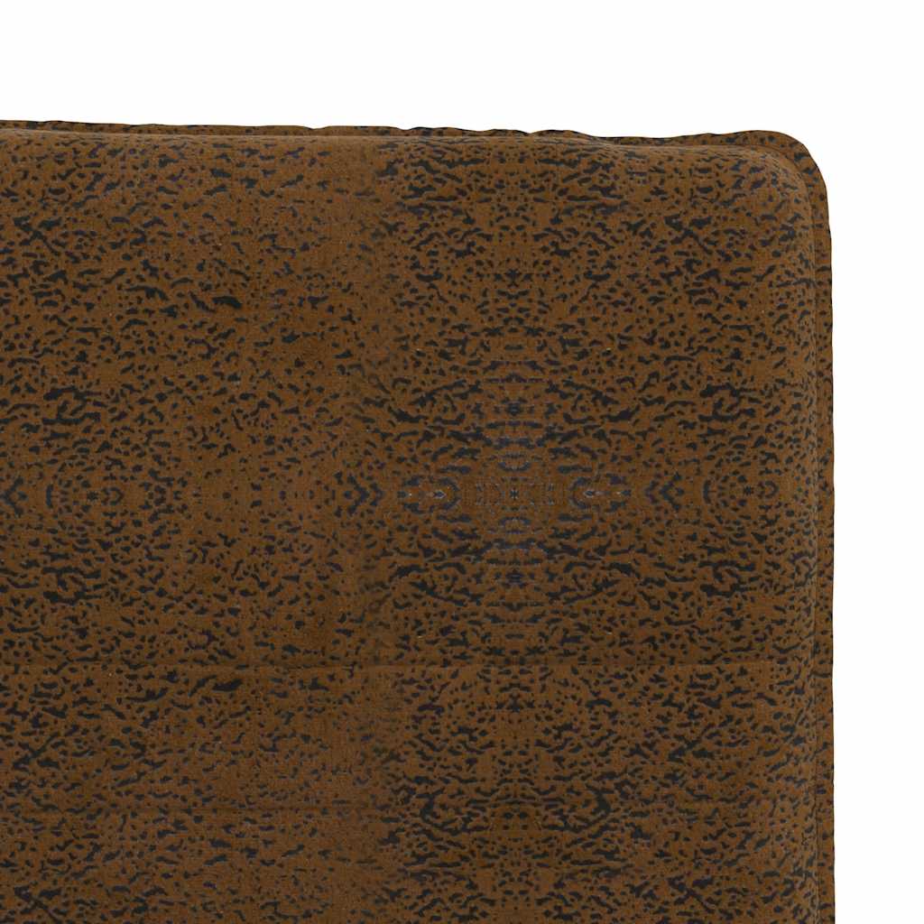 Dining Chair Brown Faux Suede