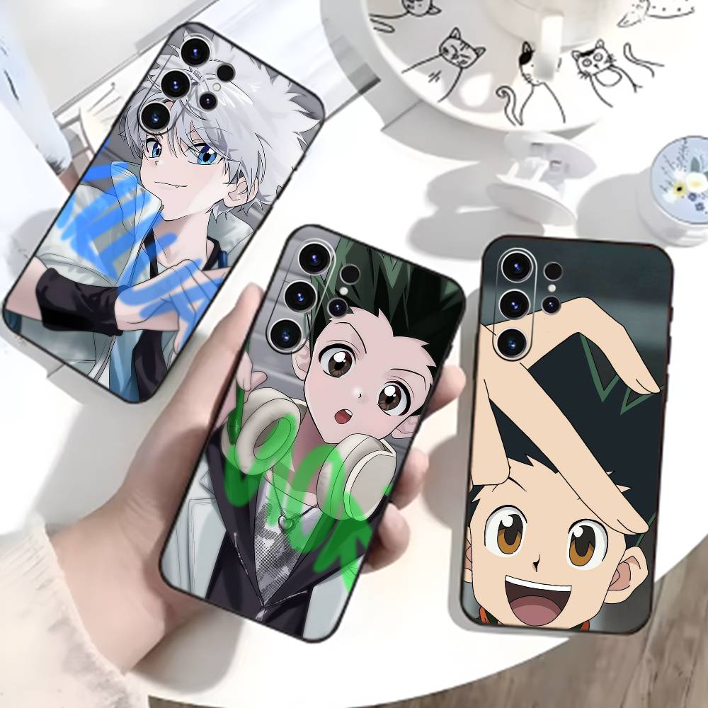 K-Killua Zoldyck H-Hunter X Hunter Phone Case For Samsung S26,S25,S24,S23,S22,S21,S20,Plus,Fe,Lite,Others Black Cover