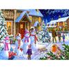 Fai da te Cartone Animato Pupazzo di Neve Pittura Diamante 5D Trapano Rotondo Completo Babbo Natale Ricamo Diamante Regalo di Natale Kit di Ricamo Regalo