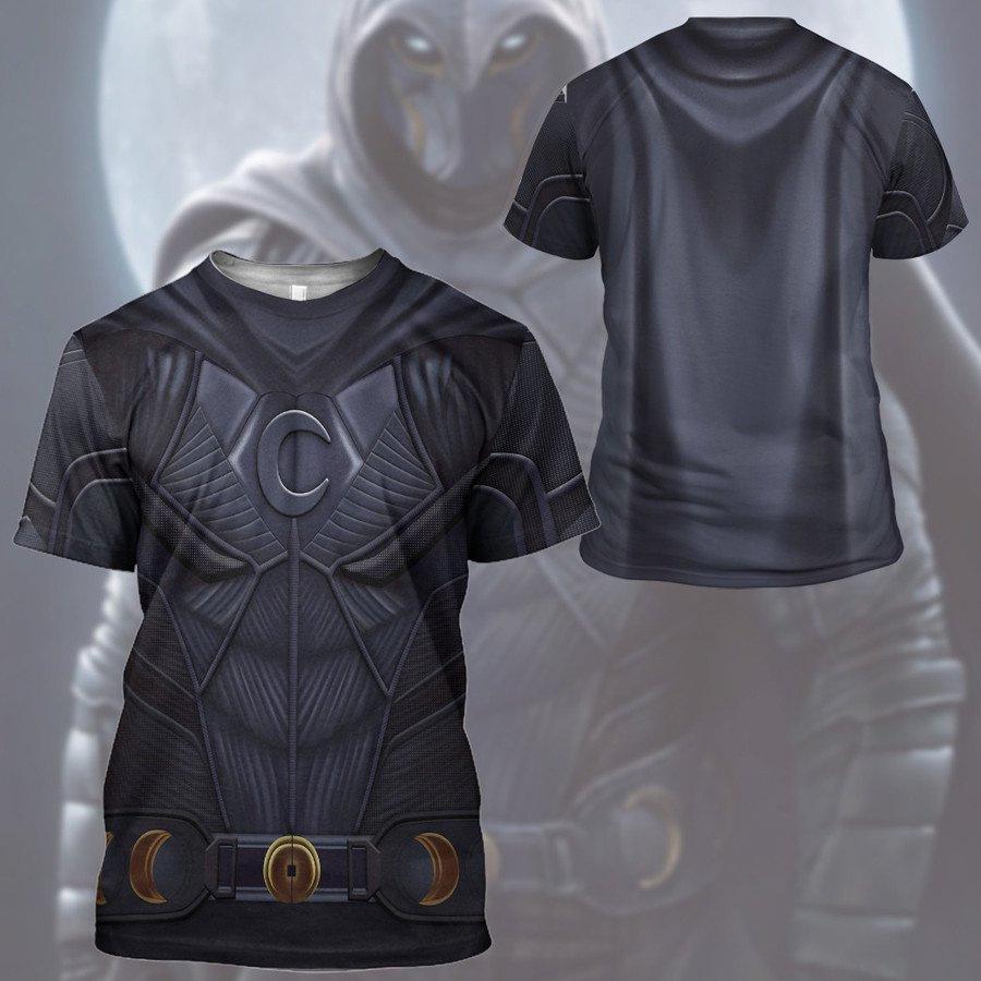 Moon Knight Herren 3D-Druck Kapuzenpullover Sweatshirt Cosplay M black