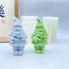 New Santa Claus Candle Silicone Mold DIY Christmas Tree Santa Claus Festival Atmosphere Ornament Silicone Grinding Tool