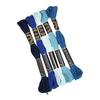 MYmama Embroidery Thread 5 Colors Set Approx. 8m No. 25 (Light Blue To Navy 162-2)