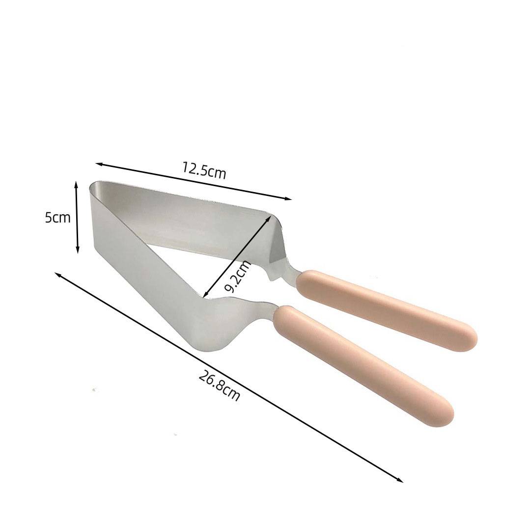 

Stainless Steel Cake Transfer Clamp Double Ergonomic Handle, Adjustable Cake Spatula for Birthday Party Baking Kitchen Tool