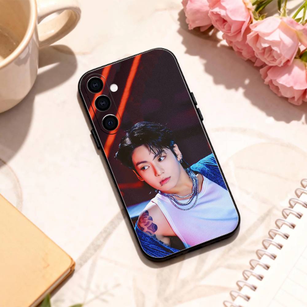 cool K-Kpop J-JungkookS phone Case For Samsung Galaxy A73,A72,A71,A70,A53,A52,A51,Others Soft Black Shell Samsung a40