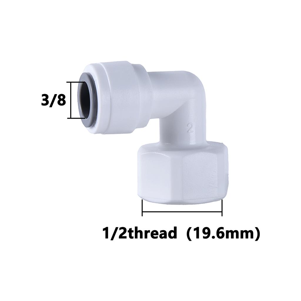 90 Grad Winkel RO Wasseranschluss 15 Typen Innen- Außengewinde 1/4 3/8 POM Schlauch PE Rohrverbinder Filter Umkehrosmose Teile