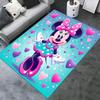 3D Printed Minnie Mouse,Polka dots,Hearts Anti-Slip Rug - Machine Washable Office Rug for Living Room, Bedroom, Office - Multiple Sizes