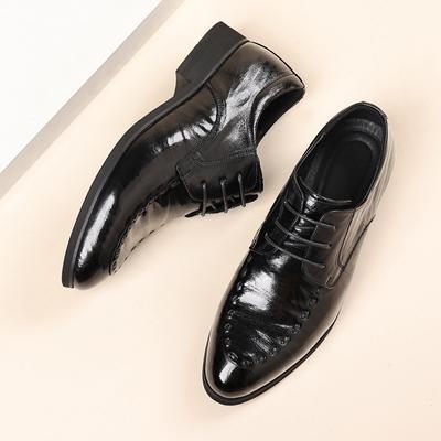 Chaussures en cuir décontractées pour hommes cuir première couche peau de mouton chaussures pour hommes semelle souple robe chaussures pointues chaussures pour hommes