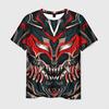 Newest Demon Samurai Mask Sakura 3D Print T shirts For Men/Women Crew Neck Short sleeve Top Fashion Oversized Punk Style T shirt