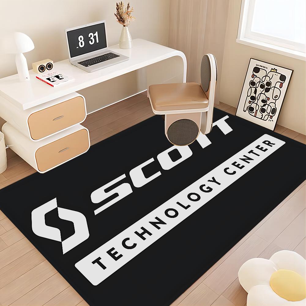 S-Scott Bike Logo Bathroom Mat Non-Slip Laundry Room Mat Laundry Decor Balcony Child Living Room Toilet Rug