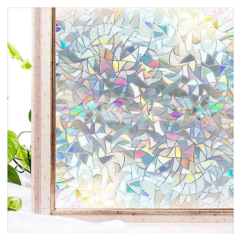 1PC PVC Aesthetic Natural Fit Showcase Moisture-proof Balcony Glass Waterproof Bedroom Window Sticker Bathroom Long-lasting