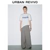 UR 2025 Summer Women's Drawstring Wide-Leg Pants