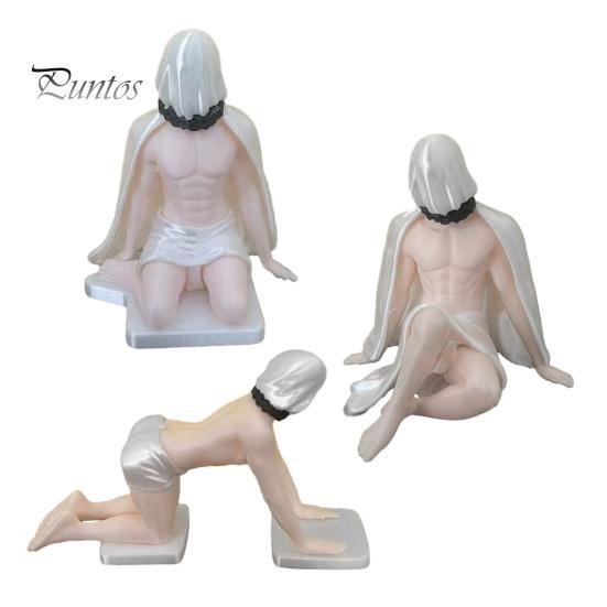 Creative Office Desk Gadgets 3D Printed Masked Hottie Ornament, Cool Mysterious Character Figurine, Stable Novelty Gifts for Gamers Base Desktop
