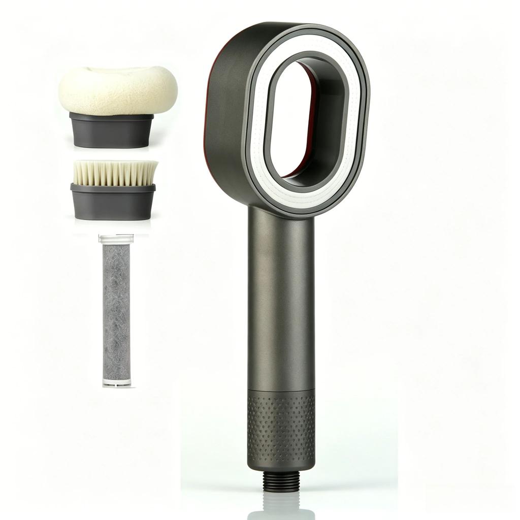 Filtered High Pressure Shower Head, Water Saving Design, Purifies Shower Water, Practical Bathroom Accessory