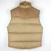 Prestwick Real Fur Down Vest with Suede Yoke Size M Brown