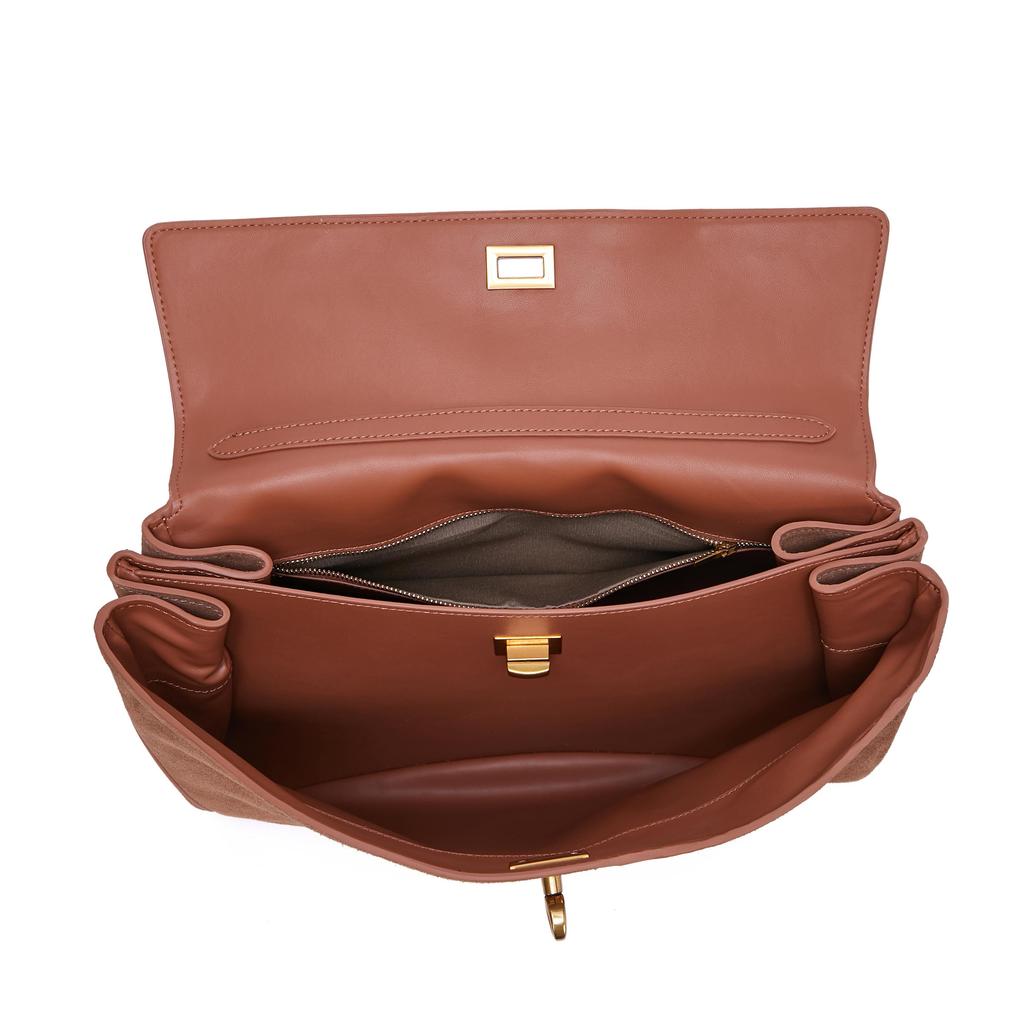 2025 New Matte Leather Tote Bag Large Capacity Commuter Leisure Underarm Bag Fashion Versatile Handbag