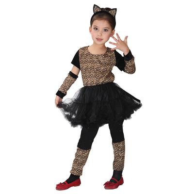 Umorden Słodkie Różowe Czarne Kotek Kociak Kostiumy dla Dziewczynki Dziecka Wymyślne Halloween Karnawałowa Impreza Nowy Rok Przebranie