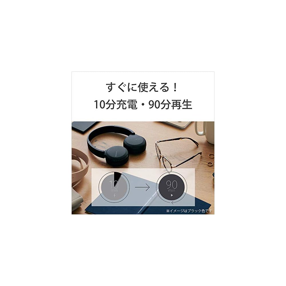 Sony WH-CH510 Wireless Headphones Bluetooth AAC Support Up to 35 Hours Playback Black