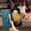 Premium Vintage Leather Wallet Case for Samsung Galaxy S21 Ultra - Flip Cover with Card Slots, Shockproof Retro Style (4 Colors)