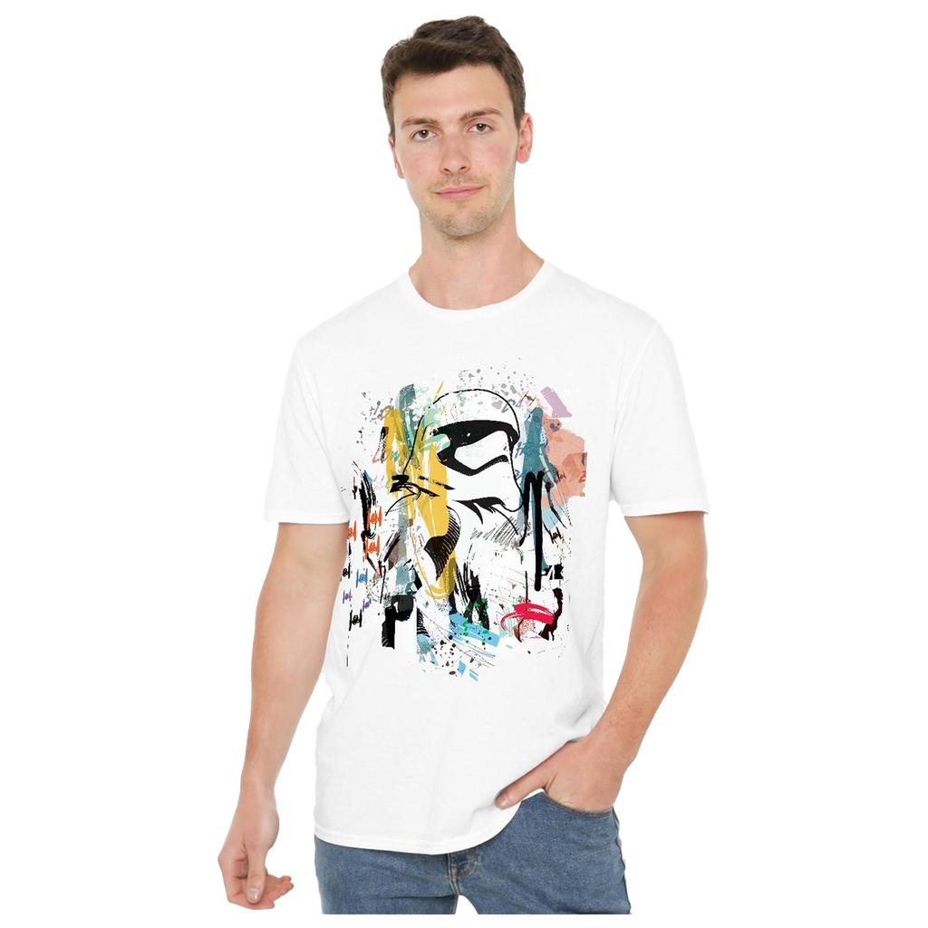 STAR WARS Herren Stormtrooper Abstraktes T-Shirt