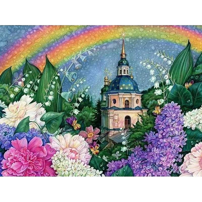 

5D круглая алмазная живопись «сделай сам», вышивка крестиком, Алмазная мозаика, вышивка, пейзаж, животные, мозаичная картина, украшение дома, сделай сам, ручная работа 20x15CM