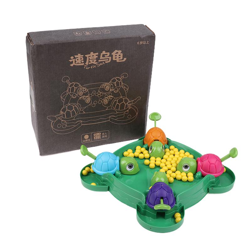 1 Set Children Gifts Hungry Turtle Board Games Turtle Snatching Bean Ball Table Game Kids Educational Toys Family Party Games