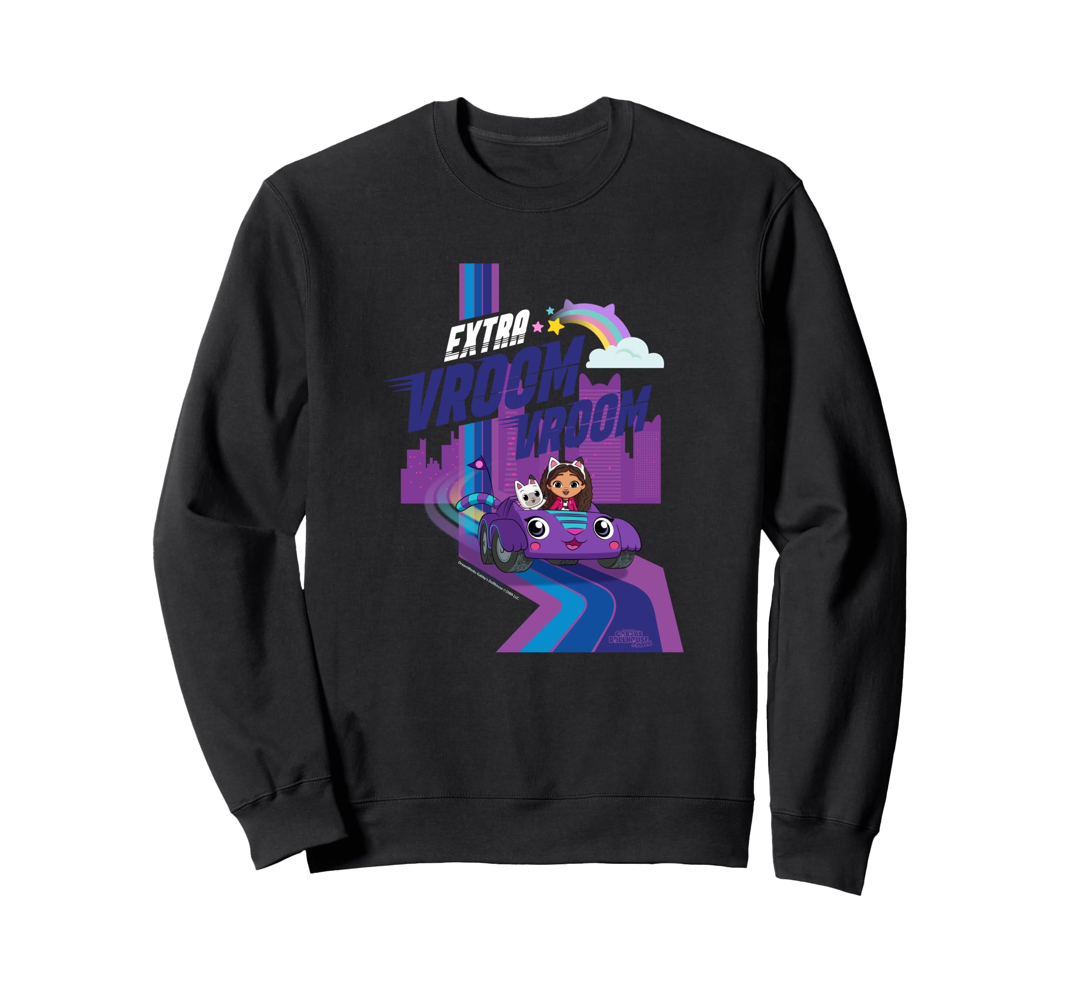 

DreamWorks Gabby s Dollhouse The Movie Extra Vroom Vroom Sweatshirt